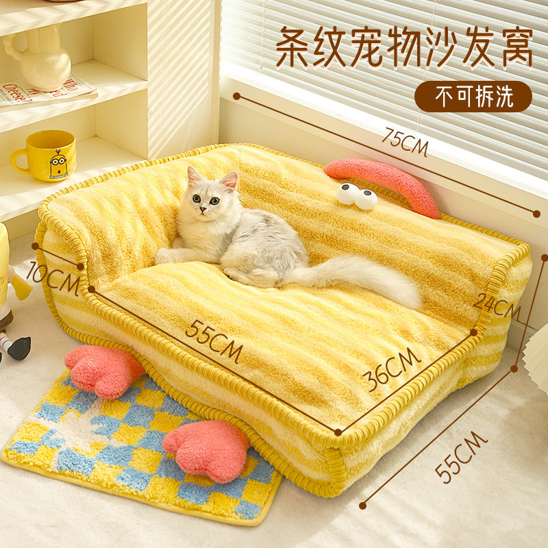 Lit d'Hiver pour Animaux de Compagnie - Maison Confortable pour Chiens