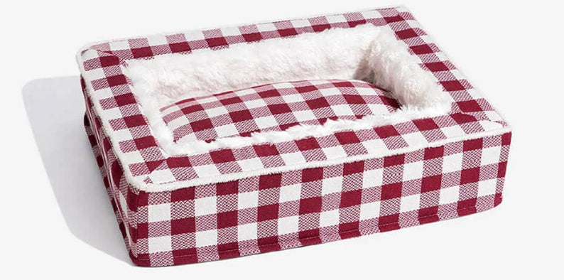 Comfort Nest Pet Bed - chien installé dans le panier